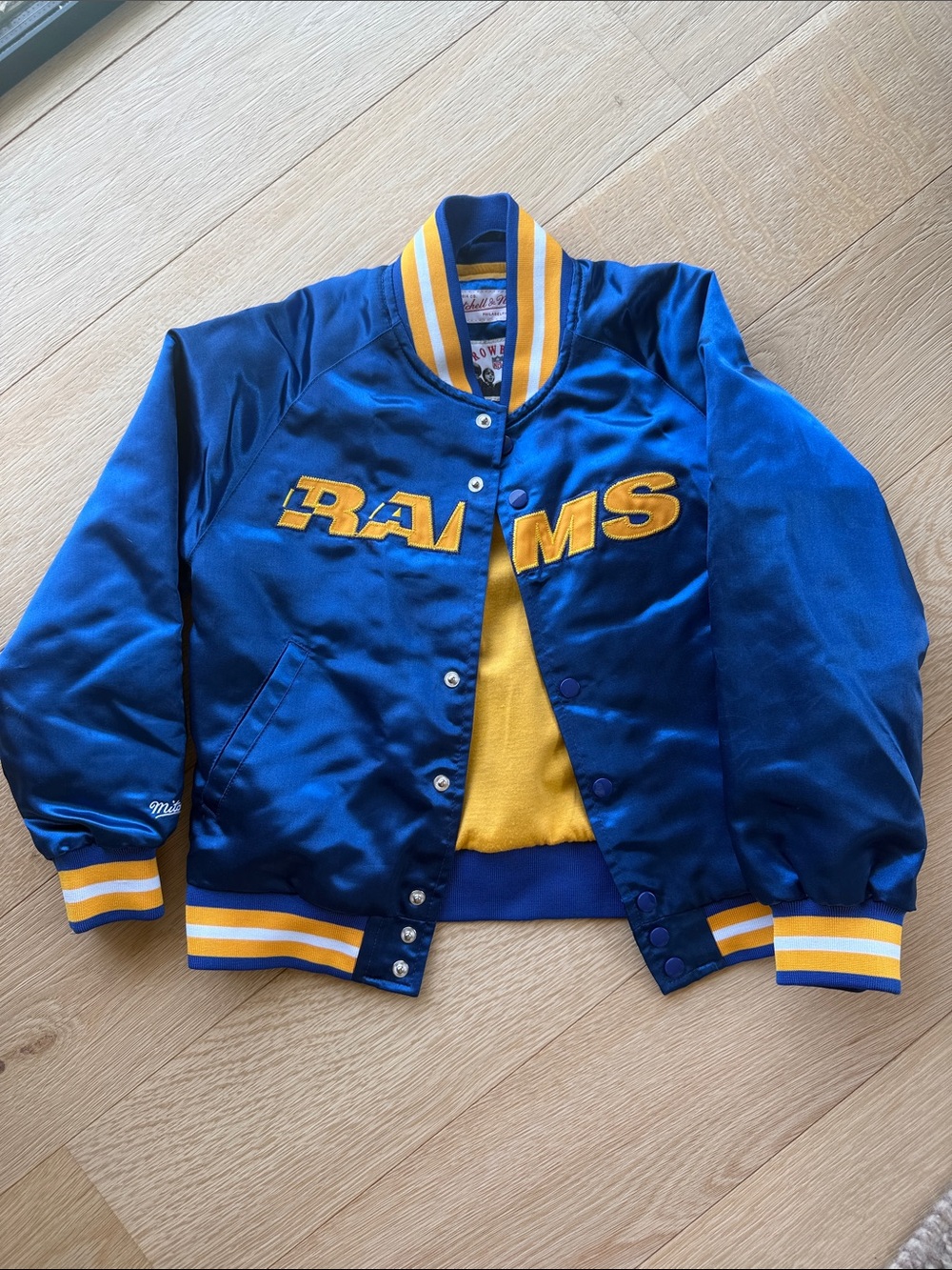 Mitchell & Ness Blue and Gold Throwbacks NFL Jacket 5-6y 💙💛🐏